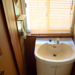 洗面台:石鹸、ヘアドライヤー、紙コップを常備しております。